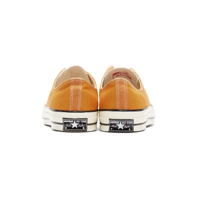 Shop Converse Yellow Chuck 70 Low Sneakers In Sunflower