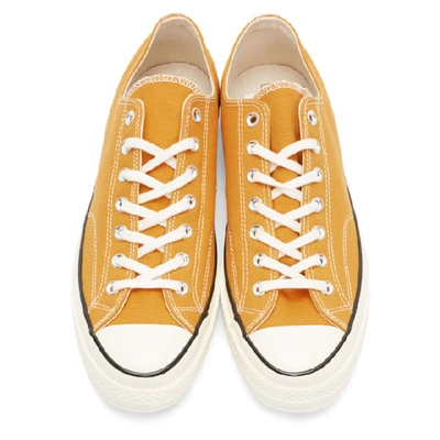 Shop Converse Yellow Chuck 70 Low Sneakers In Sunflower