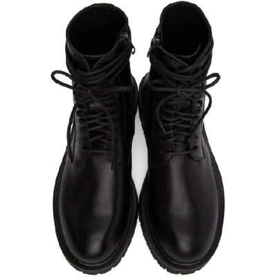 Shop Ann Demeulemeester Black Calfskin Boots In Nero