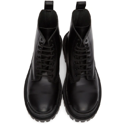 Shop Balenciaga Black Strike Boots In 1000 Black