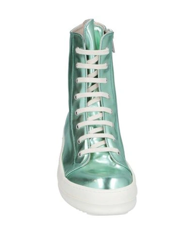Shop Rick Owens Drkshdw Sneakers In Light Green