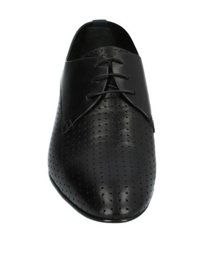 Shop Fabi Lace-up Shoes In Black