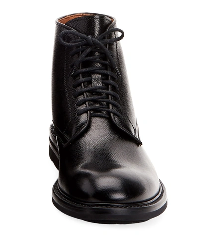 Shop Aquatalia Men's Vladimir Leather Boots In Black