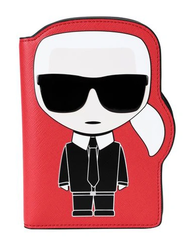 Shop Karl Lagerfeld Document Holders In Red