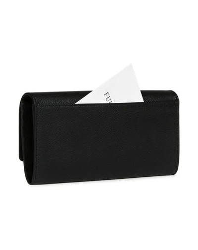 Furla 1927 Grained-effect Wallet In Black