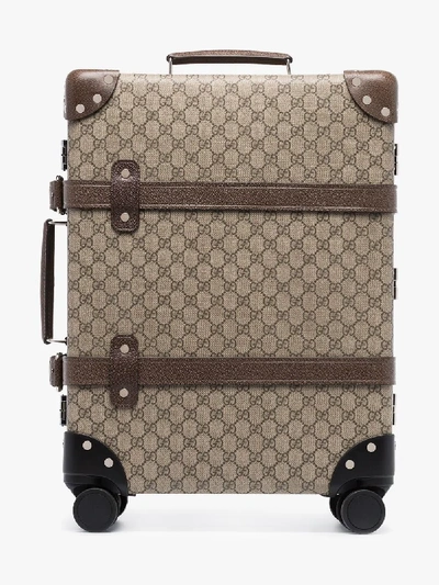 Shop Gucci 'globetrotter' Koffer In Brown