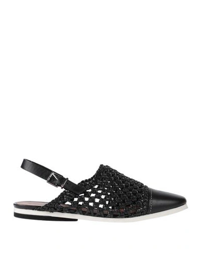 Shop Emporio Armani Sandals In Black