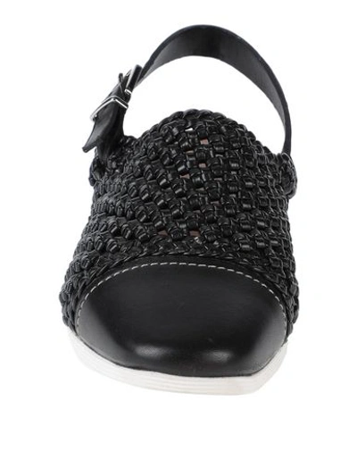 Shop Emporio Armani Sandals In Black
