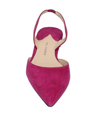 Shop Paul Andrew Ballet Flats In Mauve