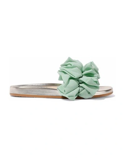 Shop Charlotte Olympia Sandals In Light Green