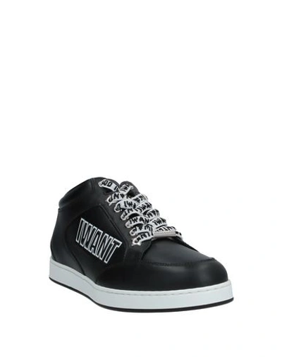 Shop Jimmy Choo Woman Sneakers Black Size 5.5 Soft Leather