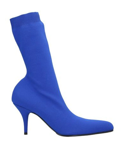 Shop Balenciaga Ankle Boots In Blue