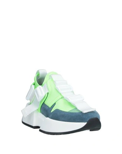 Shop Mm6 Maison Margiela Sneakers In Acid Green