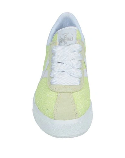 Shop Munich Sneakers In Acid Green