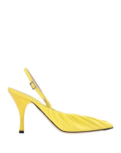 Shop Acne Studios Pumps In Yellow