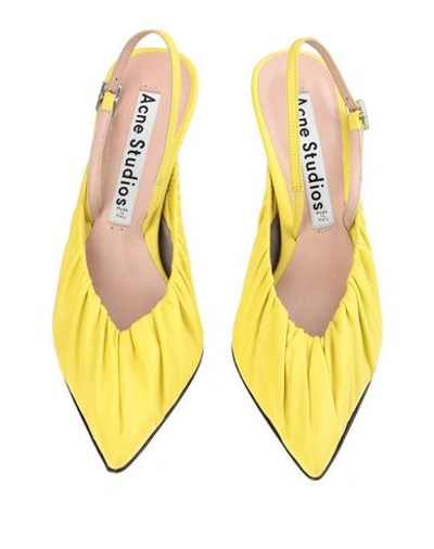 Shop Acne Studios Pumps In Yellow