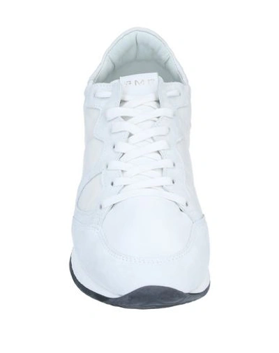 Shop Philippe Model Woman Sneakers White Size 7 Soft Leather, Textile Fibers