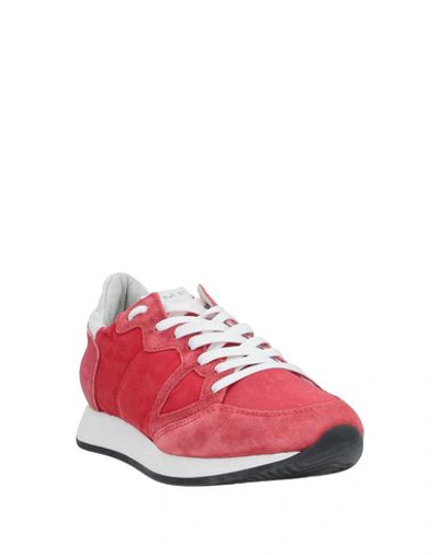 Philippe Model Sneakers In Red