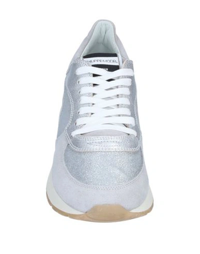Philippe Model Sneakers In Silver