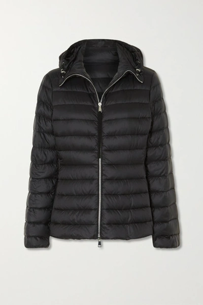 Shop Moncler Amethyste Hooded Quilted Shell Down Jacket In Black
