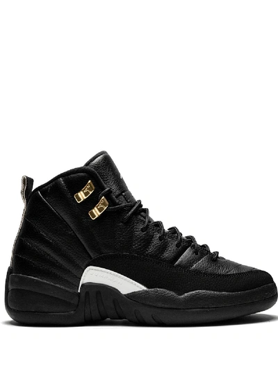 Shop Jordan Air  12 Retro Bg "the Master" Sneakers In Black