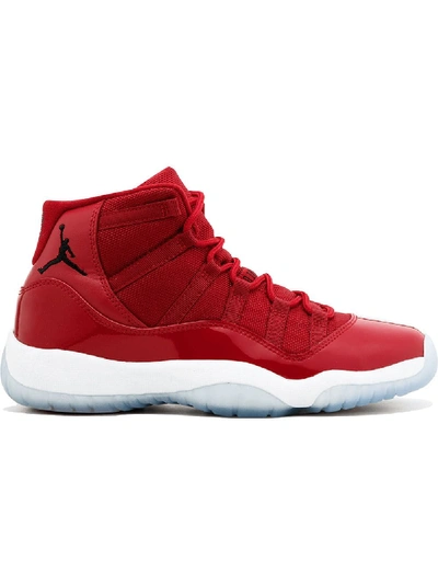 Shop Jordan Air  11 Retro Bg "win Like 96" Sneakers In Red
