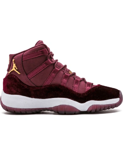 Shop Jordan Air  11 Retro Rl "velvet" Sneakers In Night Maroon/metallic Gold