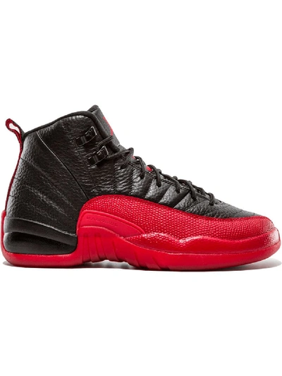 Shop Jordan Air  12 Retro Bg "flu Game" Sneakers In Black