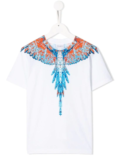 Shop Marcelo Burlon County Of Milan Wings Print T-shirt In White