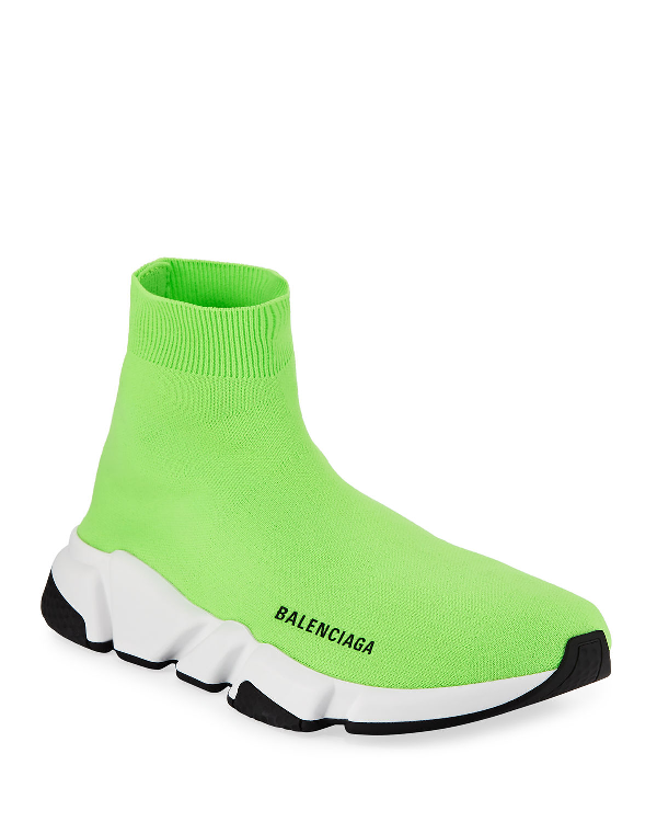 lime green and blue balenciaga