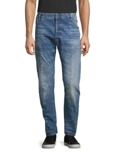 Shop G-star Raw Tapered-fit Jeans In Medium Blue