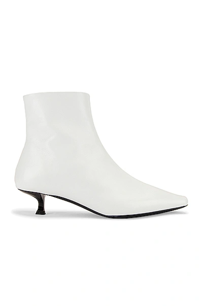 Shop By Far Laura Leather Boot In White