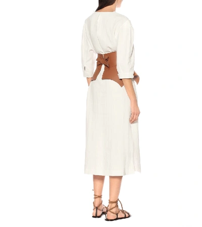 loewe obi denim corset belt