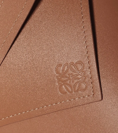 Shop Loewe Obi Leather Corset Belt In Brown
