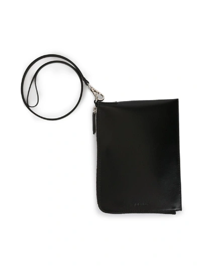 Shop Jil Sander Logo Embossed Wallet In Black