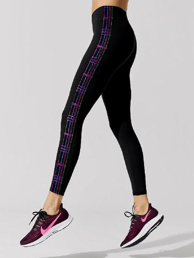 Shop Terez Plaid Tall Band Legging In Black,plaid Elastic