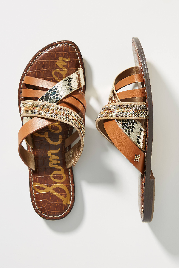 sam edelman strappy slide sandals