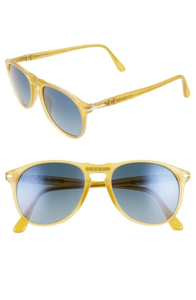 Shop Persol 52mm Polarized Sunglasses In Yellow/ Blue Gradient Polar