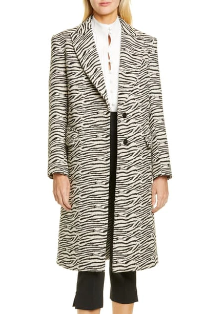 Shop Smythe Zebra Stripe Overcoat