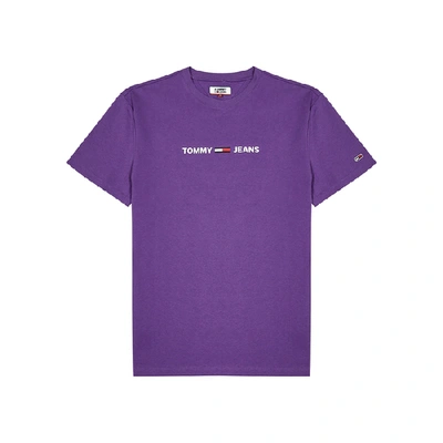 Tommy Hilfiger Purple Logo Cotton T-shirt | ModeSens