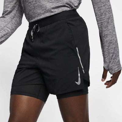 Shop Nike Flex Stride Men's 5" 2-in-1 Running Shorts In Black