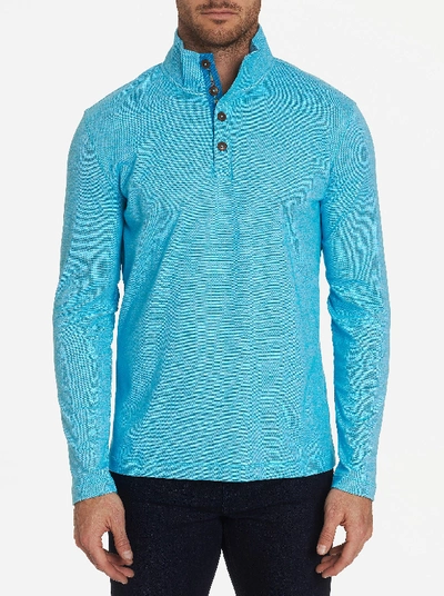 Shop Robert Graham Leonard Knit In Teal