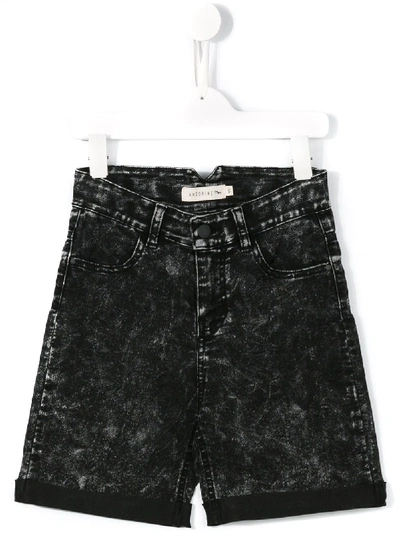 Shop Andorine Acid Fade Shorts In Black