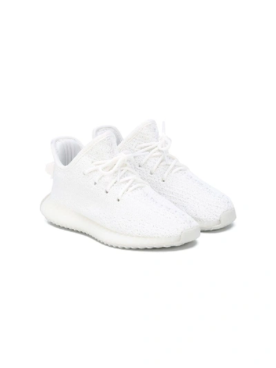 Shop Adidas Originals Boost 350 V2 "triple White" Sneakers