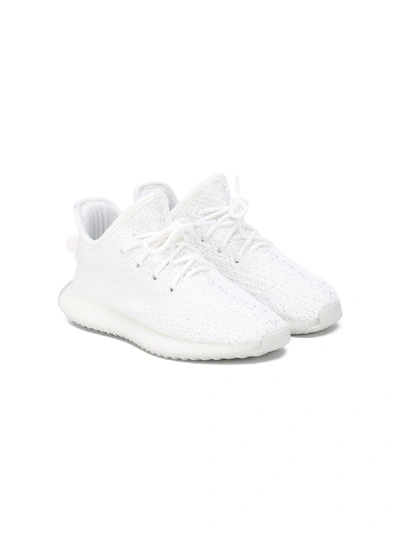 Adidas Originals Boost 350 V2 "triple White" Sneakers In White