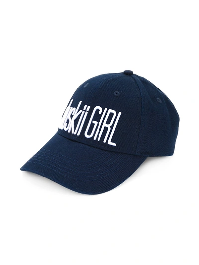 Shop Duskii Girl Logo Cap In Blue