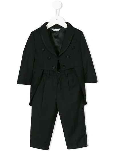 Shop Dolce & Gabbana Tuxedo Romper In Black