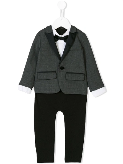 Shop Dsquared2 Tuxedo Suit Romper In Black
