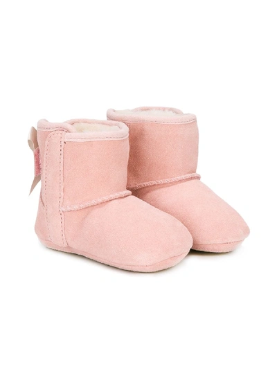 Shop Ugg Shearling Boots In Pink