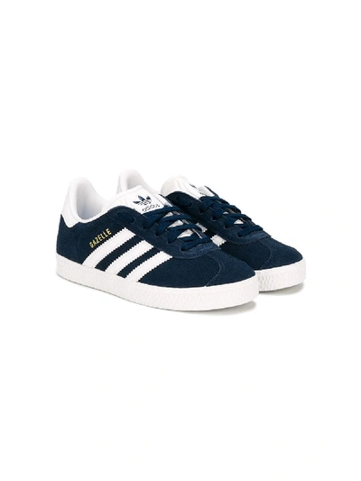 Shop Adidas Originals Gazelle Sneakers In Blue